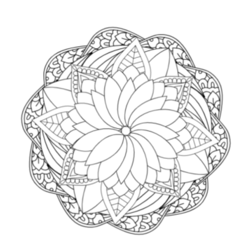 25 Fun Mandala Circles Coloring Book - Picture 9 of 13